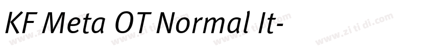 KF Meta OT Normal It字体转换